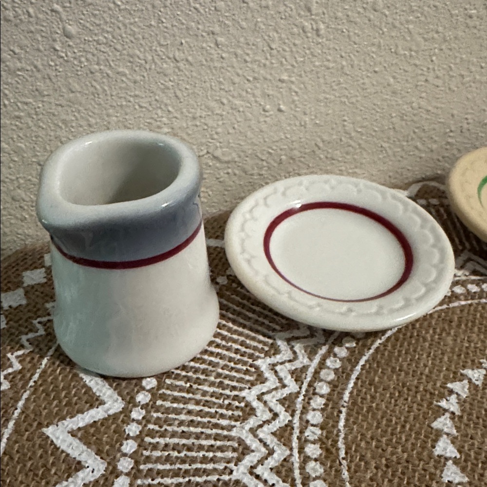 Syracuse China Econo-Rim Ceramic Cream and butter pat sets railroad/hotel ware - Picture 2 of 6